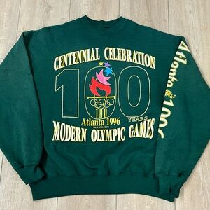 VTG Atlanta 1996 Olympics centennial Crewneck Sweater Men's Size XXL Hanes